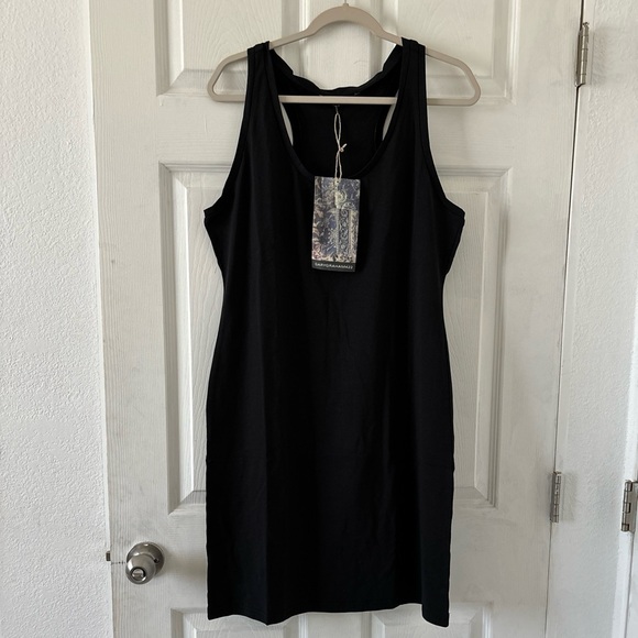 GaryGraham422 Women's Jersey Tank Dress Black - Large - Picture 2 of 5